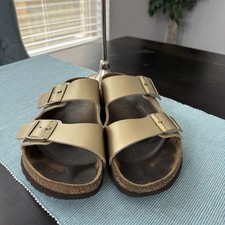 Birkenstock arizona gold d'occasion  Expédié en Belgium