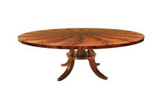 Round mahogany dining for sale  New Milford