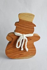 Schneemann massivholz handgear gebraucht kaufen  Langen