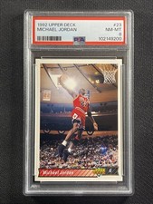 Cartão NBA PSA 8 QUASE PERFEITO-PERFEITO Michael Jordan Upper Deck 1992 Chicago Bulls #23 comprar usado  Enviando para Brazil