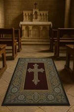 Tapete de oração, tapete católico, tapete retangular cristão, decoração para casa, tapete antiderrapante comprar usado  Enviando para Brazil