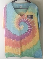 Camiseta Port&Company multicolorida manga curta 100% algodão tamanho XXL tingida comprar usado  Enviando para Brazil
