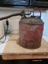 lata de gás vintage de metal vermelho Protectoseal 12 x 13 x 28 com bico de combustível propano comprar usado  Enviando para Brazil