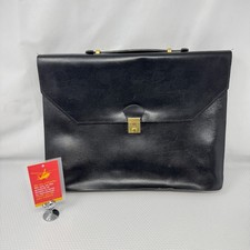 Vintage black leather for sale  STEVENAGE
