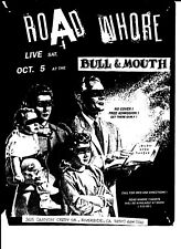 Chave Road Whore Punk Flyer Riverside Bull & Mouth 5 de outubro de 1991 Roadwhore Allen comprar usado  Enviando para Brazil