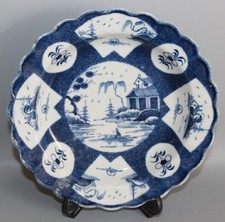 Usado, PRATO PAINEL PAISAGEM AZUL PÓ PORCELANA ARCO ANTIGO c 1765 A/F (Lote 1) comprar usado  Enviando para Brazil