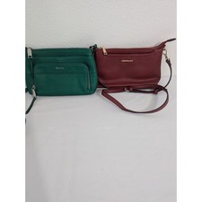 Pacote com 2 bolsas transversais Calvin Klein verde Ameliegalanti vermelhas pequenas comprar usado  Enviando para Brazil