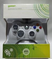 Kontroler Gamer Xbox 360 biały przewodowy kabel o długości 2,7 m nowy na sprzedaż  Wysyłka do Poland