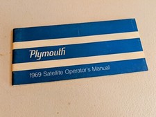Original 1969 Plymouth Satellite, Road Runner y GTX Propietarios/Operadores MANUAL segunda mano  Embacar hacia Mexico