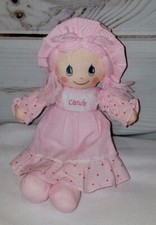 Boneca Candy Baby Vestido Rosa Boné Loiro Olho Azul 9" Pano de Pelúcia Momento Precioso, usado comprar usado  Enviando para Brazil