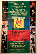 Usado, Pôster promocional original vintage 1986 Live For Ireland U2 Pogues e mais muito bom estado comprar usado  Enviando para Brazil