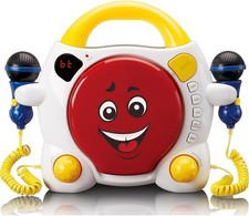 Używany, Lenco KCD-011KIDS Przenośny odtwarzacz CD Bluetooth Karaoke dla dzieci, wielokolorowy na sprzedaż  PL