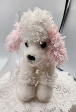 Brinquedo de pelúcia pequeno animal de pelúcia Aurora rosa e branco poodle cachorro 6 polegadas comprar usado  Enviando para Brazil