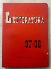 Rivista letteratura 1959 usato  Roma