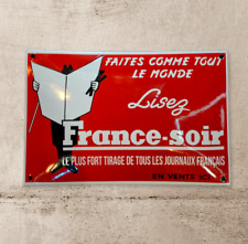 Plaque émaillée soir d'occasion  Brantôme