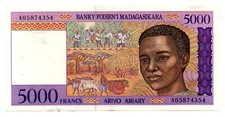 Madagascar banconota da usato  Vittorio Veneto