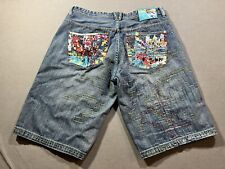 Pepe Space Invaders Shorts Masculino 40 Azul Denim Baggy Hip Hop Videogame, usado comprar usado  Enviando para Brazil