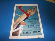 Pubblicita 1935 cosulich usato  Roma