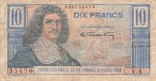 África Ecuatorial Francesa 10 Francos 1947 segunda mano  Embacar hacia Mexico
