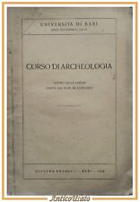 Corso archeologia appunti usato  Bari