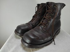 Vintage 1960s-80s Swedish army work boots Brown leather military Tretorn combat comprar usado  Enviando para Brazil