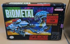 Biometal Super Nintendo SNES Auténtico CAJA Manual e Insertos Con Caja Protector segunda mano  Embacar hacia Mexico