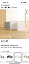 Wayfair white corner for sale  GLOUCESTER