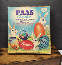 KIT DE COLORAÇÃO VINTAGE DÉCADA DE 1950 PAAS EASTER EGG CAIXA ÓTIMOS GRÁFICOS comprar usado  Enviando para Brazil