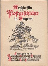 Archiv postgeschichte bayern gebraucht kaufen  Lambsheim