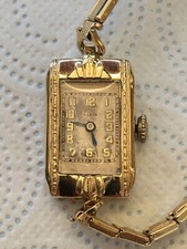 Rzadki vintage ELGIN 15 klejnotów Zegarek damski Damski ręczny Wiatr USA na sprzedaż  PL