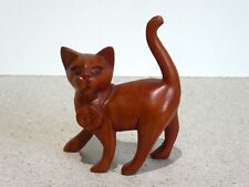 Wooden cat ornament for sale  BURY ST. EDMUNDS
