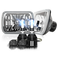 Compatível com Chevy S10 Pickup 1982-1997 DOT 5x7" 7x6" farol de LED feixe alto/baixo DRL comprar usado  Enviando para Brazil