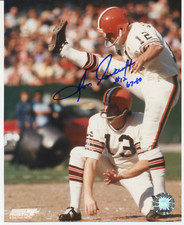 -Don Cockroft- Foto assinada/autógrafo/automática futebol americano 8x10 NFL Cleveland Browns comprar usado  Enviando para Brazil