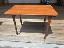 Antiga pequena mesa dobrável de madeira primitiva Paris MFG CO NO. 11 Maine EUA comprar usado  Enviando para Brazil
