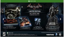 Novo em folha - Batman Arkham Knight Edição Limitada - Xbox One - Selado comprar usado Novo em folha - Batman Arkham Knight Edição Limitada - Xbox One - Selado comprar usado  Enviando para Brazil