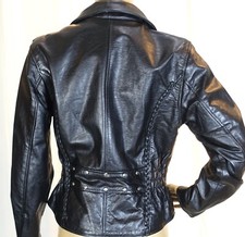 Vtg black leather for sale  Hopkins