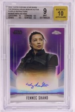 2022 Topps Chrome Star Wars Mandalorian Fennec Shand Ming-Na Wen Auto /50 BGS 9 na sprzedaż  PL