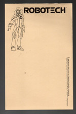 Bloco de notas Carl Macek's Personal ROBOTECH 1986! Dez páginas 8-1/2" X 5-1/2" comprar usado  Enviando para Brazil