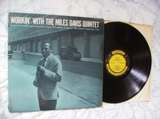 MILES DAVIS QUINTET - WORKIN' WITH THE LP 1959 orig PRESTIGE DG BERGENFIELD RVG, usado comprar usado  Enviando para Brazil