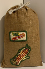 Saco de estopa vintage DeKalb corn patch artesanato 15x10 algodão cheio decoração de fazenda comprar usado  Enviando para Brazil