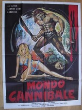 THE CANNIBALS Terror Jess Franco original GRANDE pôster de filme francês '80 comprar usado  Enviando para Brazil