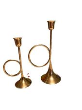 Brass horn candlesticks for sale  Louisville