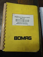 Bomag bw213 operatig for sale  Lebanon