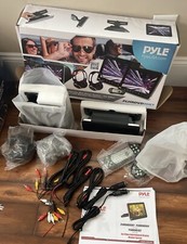 Sistema de DVD player de montagem em encosto de cabeça para carro duplo Pyle 9,4’’ + fones de ouvido sem fio comprar usado  Enviando para Brazil