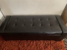 Black real leather for sale  LEEDS