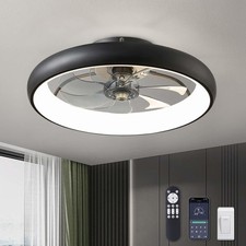 Ventiladores de teto com luzes 20"" ventilador de montagem embutida controle remoto e APP preto comprar usado Ventiladores de teto com luzes 20"" ventilador de montagem embutida controle remoto e APP preto comprar usado  Enviando para Brazil