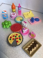 Lote de alimentos acessórios para bolo, pizza e maçãs da Barbie  comprar usado  Enviando para Brazil
