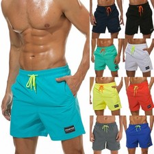 Bermuda de natação masculina verão surf shorts baús praia férias roupa de banho comprar usado  Enviando para Brazil