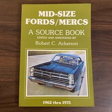 Mid-Size Fords/Mercs A Source Book by Robert C Ackerson 1984 #21 Motorbooks Inte comprar usado  Enviando para Brazil