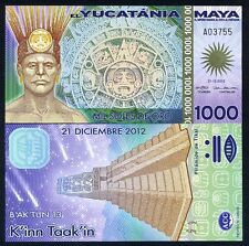 Maya, 1000 (1.000) Mil Soles De Oro, 2012, Polímero, UNC F comprar usado  Enviando para Brazil